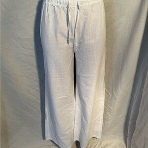 Thrill White Cotton Pants